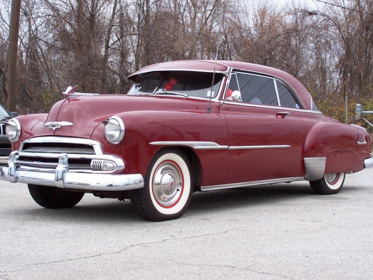 1951, Chevrolet, Two, Door, Deluxe, Luxury, Retro HD Wallpaper Desktop Background