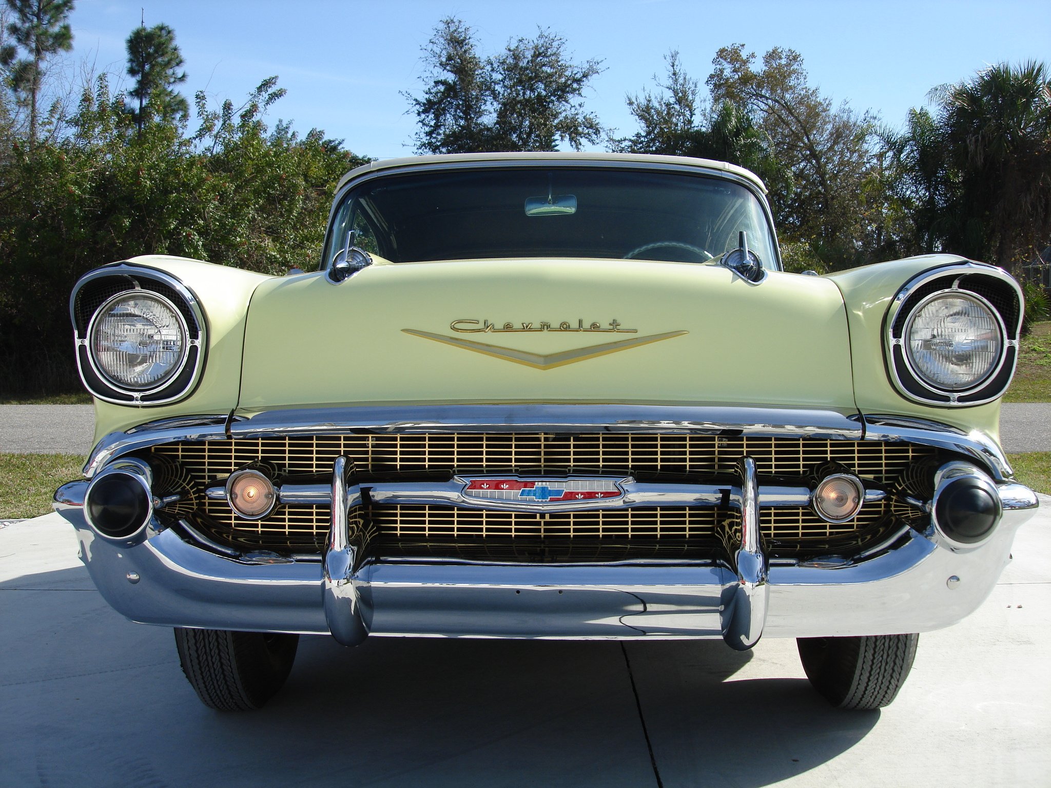 1957, Chevrolet, Bel, Air, Convertible, Retro Wallpapers