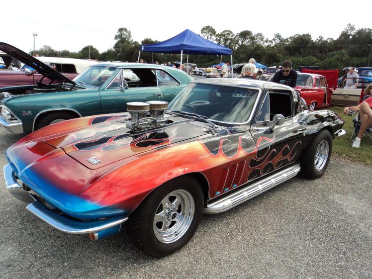 1964, Chevrolet, Custom, Corvette, Coupe, Hot, Rod, Rods, Muscle, Classic HD Wallpaper Desktop Background