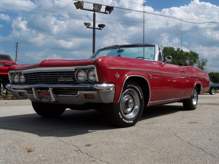 1966, Chevrolet, Impala, Convertible, Muscle, Classic HD Wallpaper Desktop Background