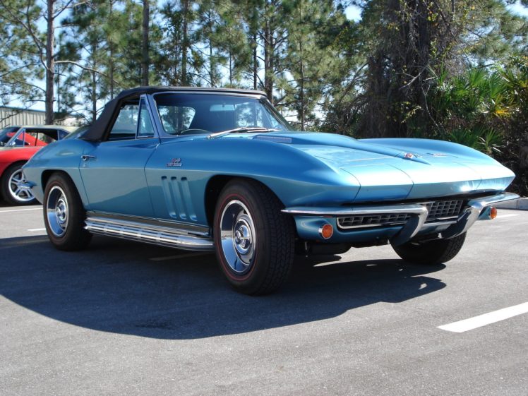 1966, Chevrolet, Corvette, Roadster, Supercar, Muscle, Classic HD Wallpaper Desktop Background