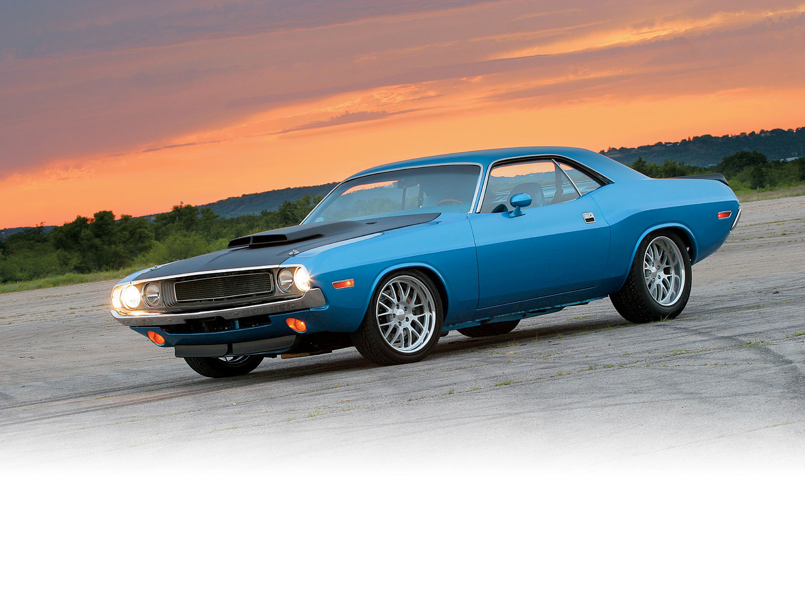 1970, Dodge, Challenger, Hot, Rod, Muscle, Cars Wallpaper