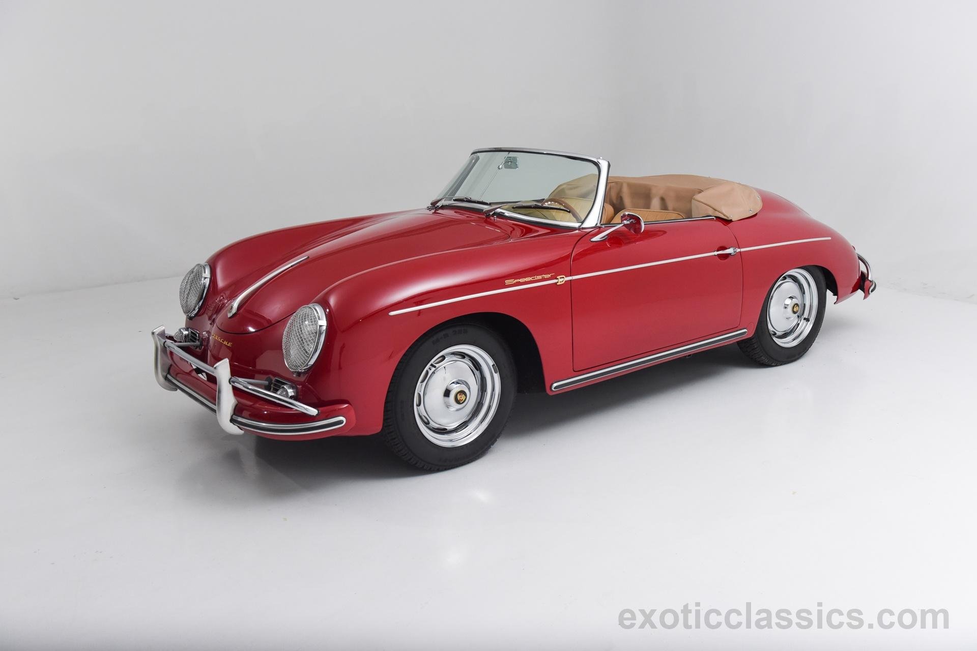 1958, Porsche, 356 a, Convertible, Super, 1600, Red, Cars, Classic Wallpaper