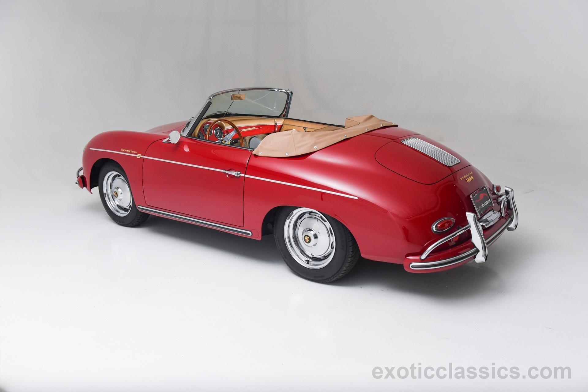 1958, Porsche, 356 a, Convertible, Super, 1600, Red, Cars, Classic Wallpaper