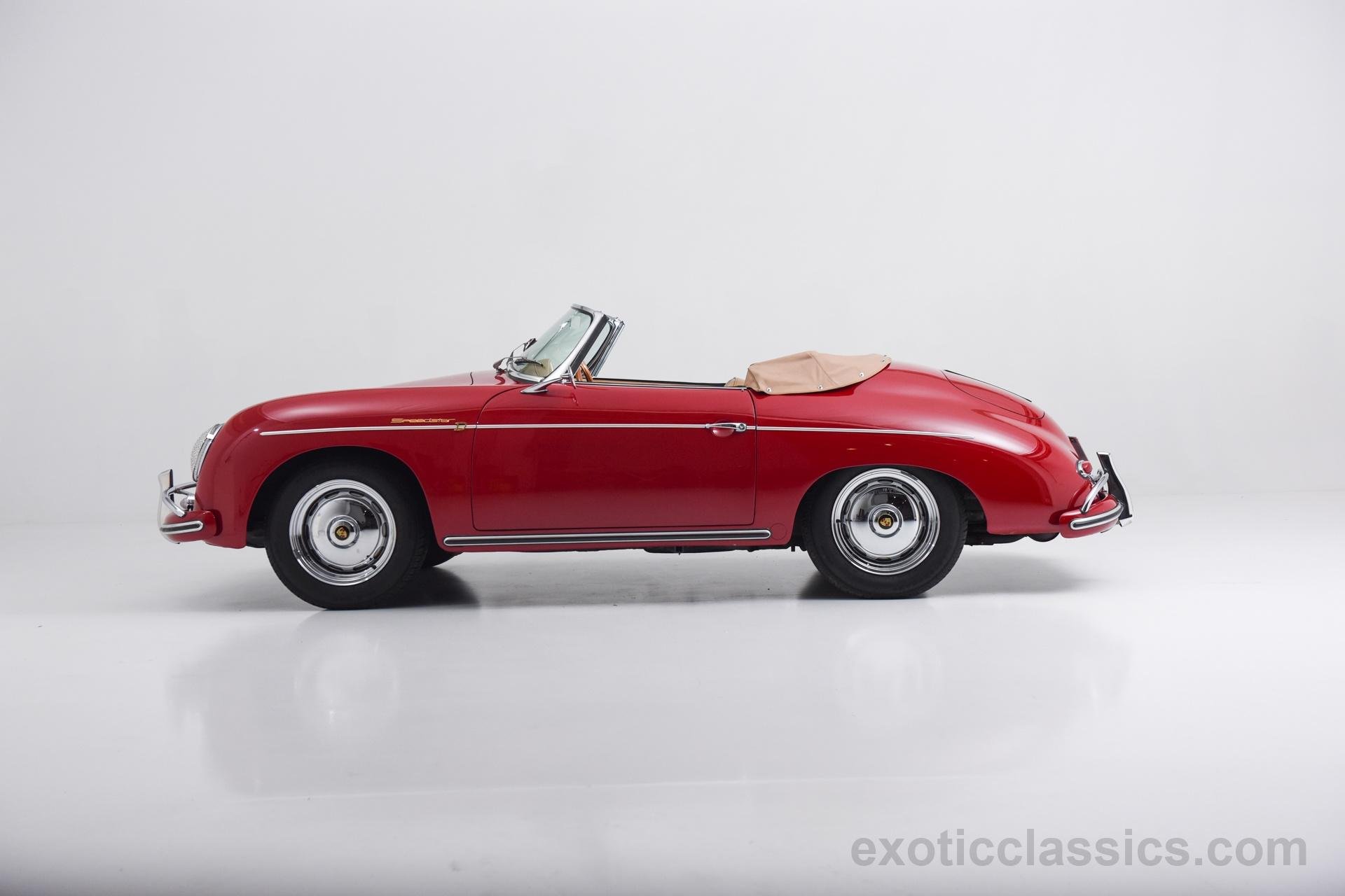 1958, Porsche, 356 a, Convertible, Super, 1600, Red, Cars, Classic Wallpaper