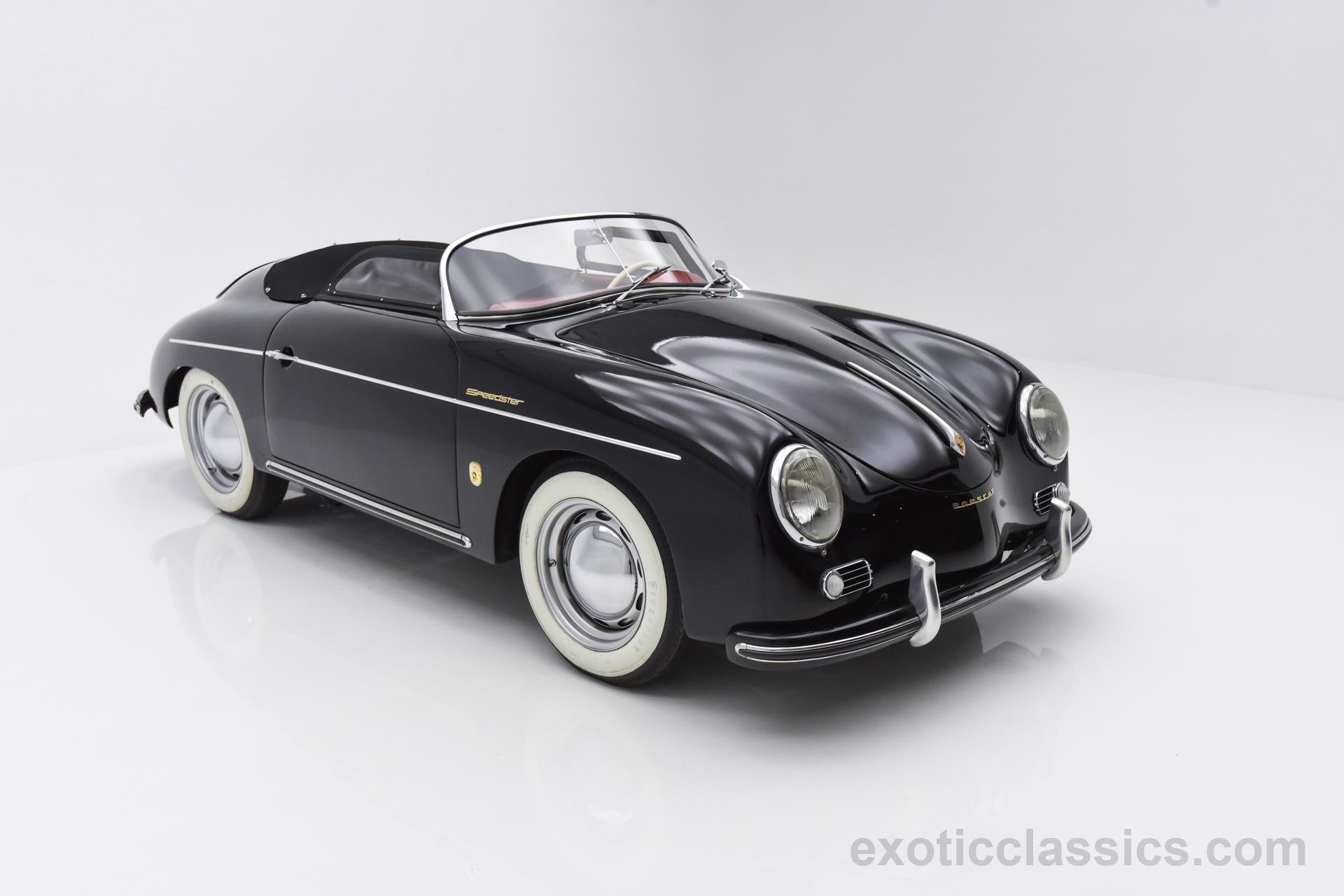 1959, Porsche, Speedster, Replica, Black, Classic, Cars Wallpaper
