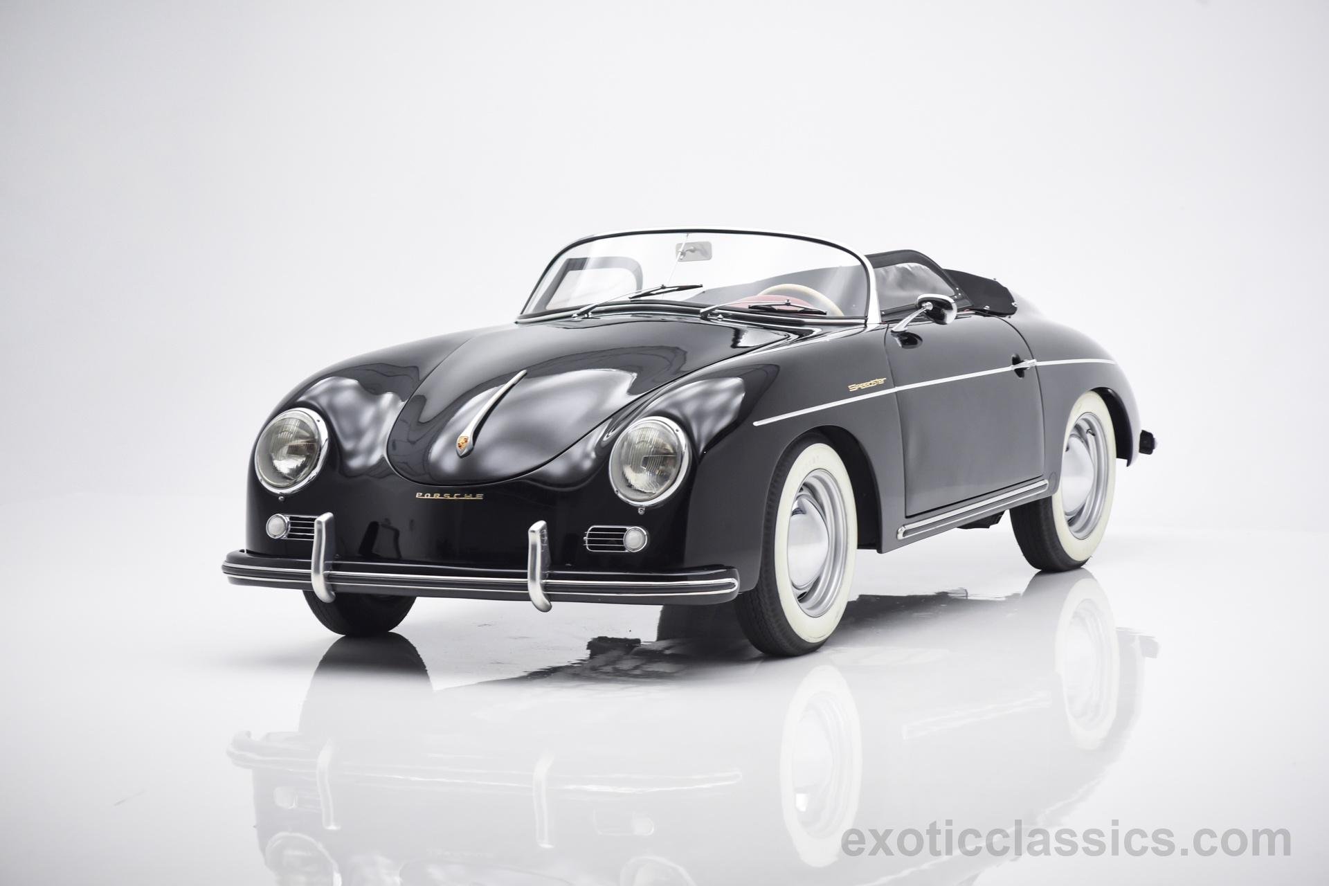 1959, Porsche, Speedster, Replica, Black, Classic, Cars Wallpaper