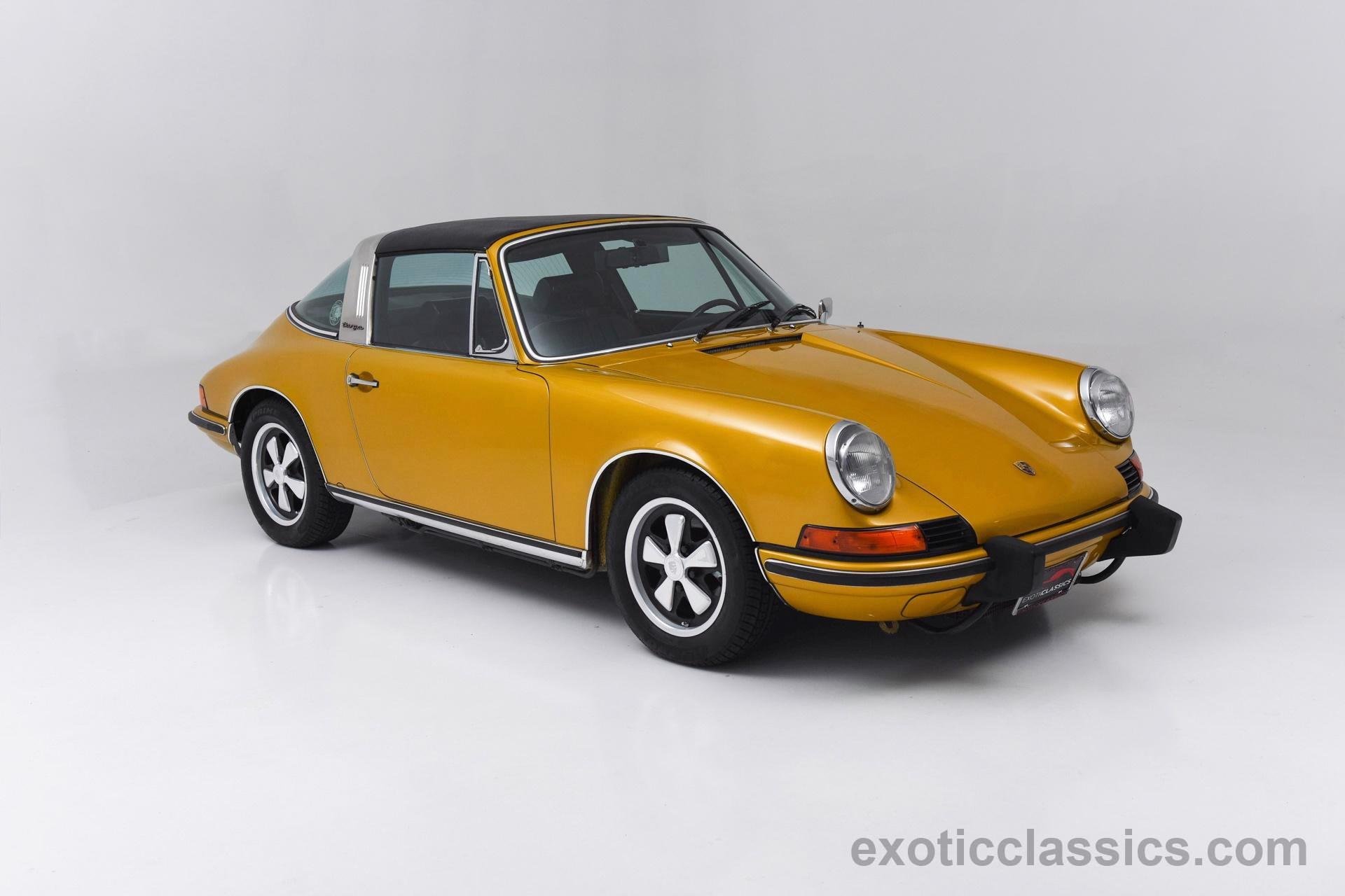 1973, Porsche, 911 t, Targa, Sportomatic, Metallic, Gold, Classic, Cars Wallpaper