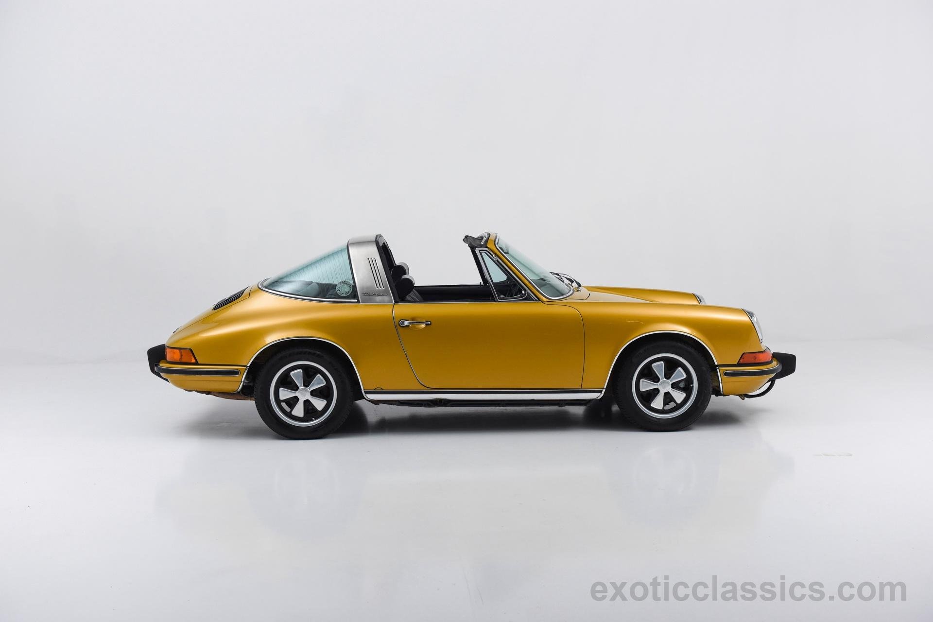 1973, Porsche, 911 t, Targa, Sportomatic, Metallic, Gold, Classic, Cars Wallpaper