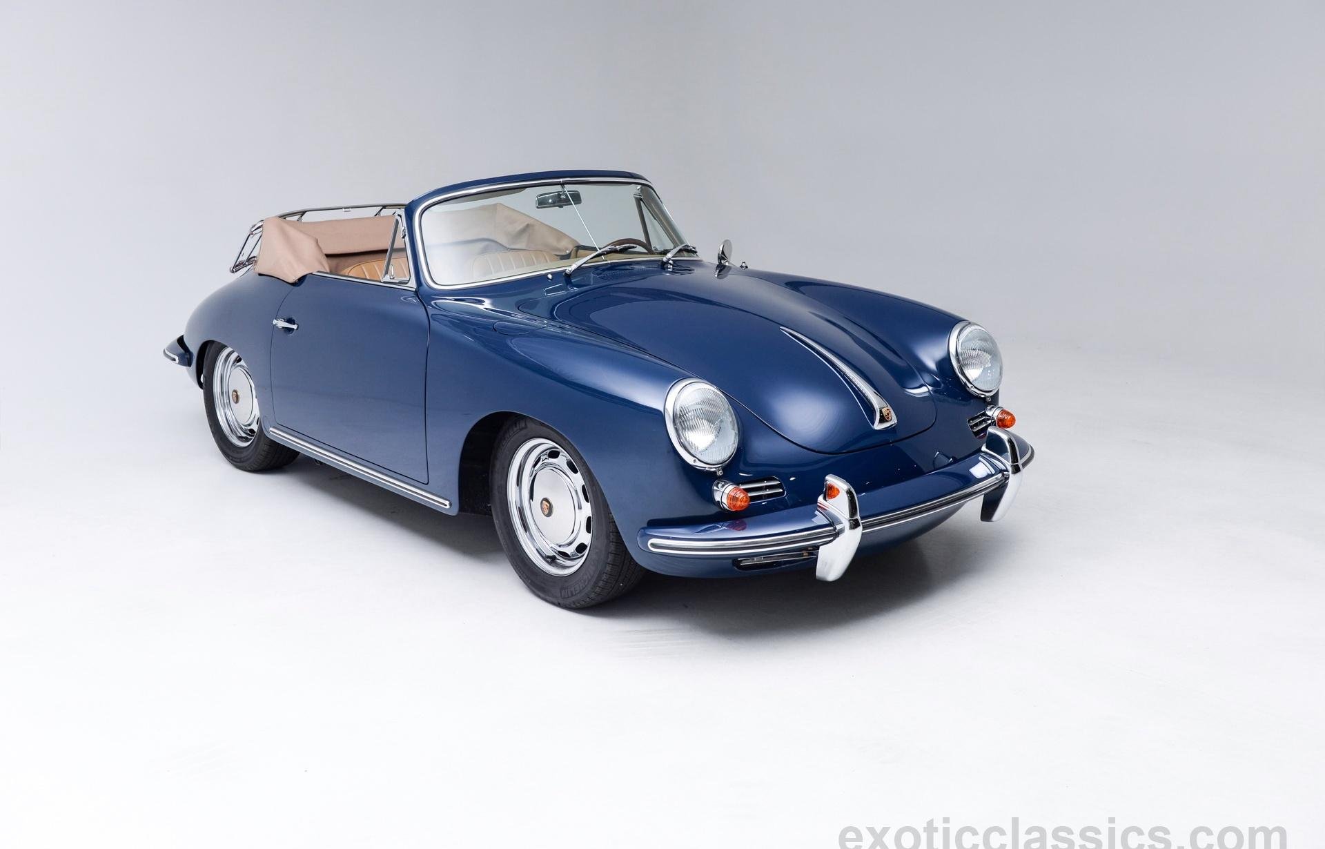 1965, Porsche, 356 sc, Cabriolet, Bali, Blue, Classic, Cars Wallpaper