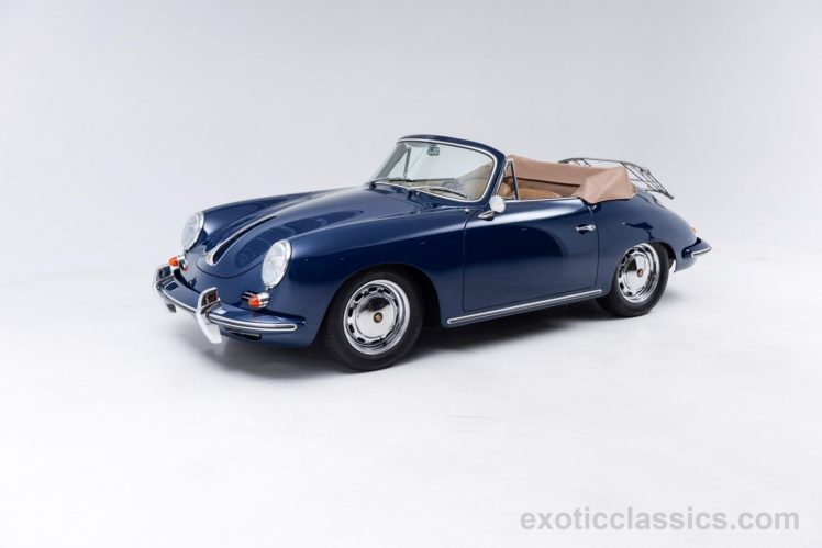 1965, Porsche, 356 sc, Cabriolet, Bali, Blue, Classic, Cars HD Wallpaper Desktop Background