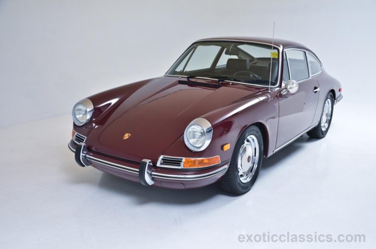 1968, Porsche, 912, Coupe, Burgundy, Classic, Cars HD Wallpaper Desktop Background