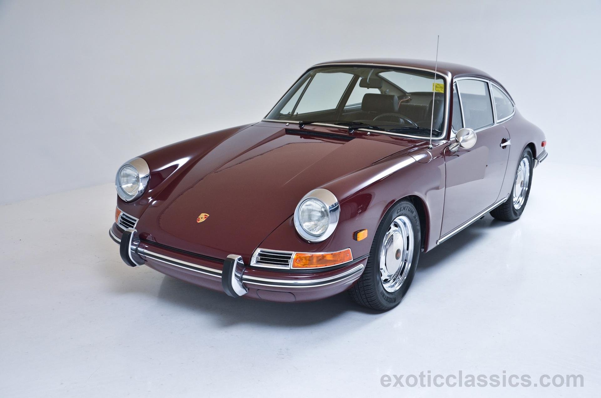 1968, Porsche, 912, Coupe, Burgundy, Classic, Cars Wallpaper