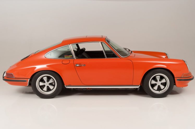 1968, Porsche, 911 s, Coupe, Orange, Classic, Cars HD Wallpaper Desktop Background