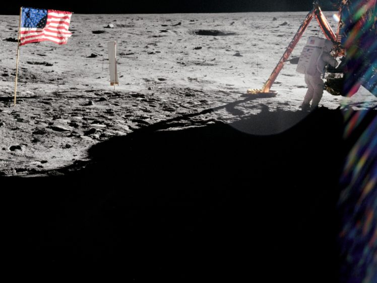 armstrong, On, The, Moon, Astronaut, Space HD Wallpaper Desktop Background