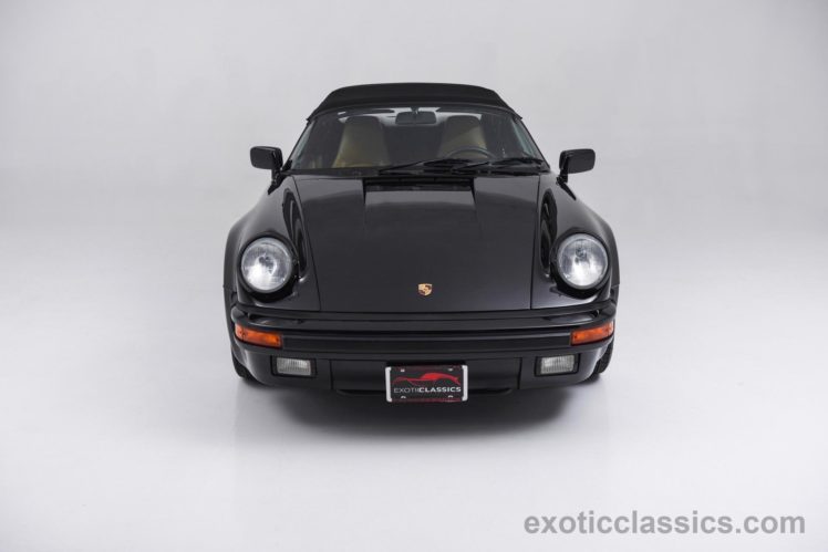 1989, Porsche, 911, Carrera, Speedster, Cars, Black HD Wallpaper Desktop Background