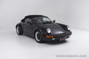 1989, Porsche, 911, Carrera, Speedster, Cars, Black