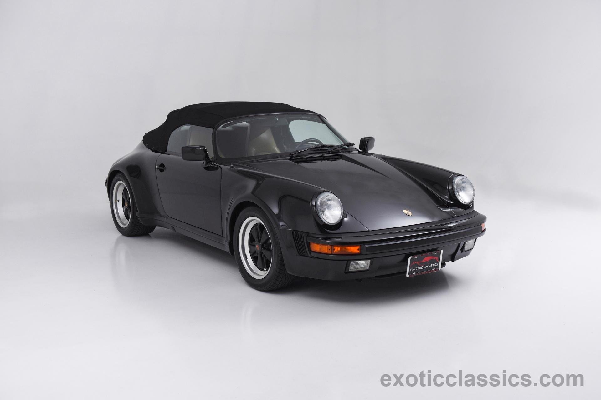 1989, Porsche, 911, Carrera, Speedster, Cars, Black Wallpaper