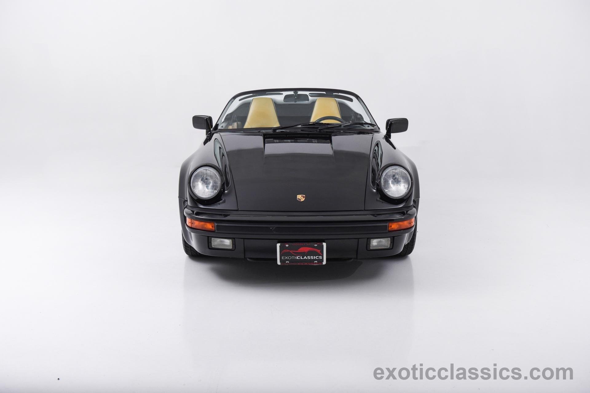 1989, Porsche, 911, Carrera, Speedster, Cars, Black Wallpaper