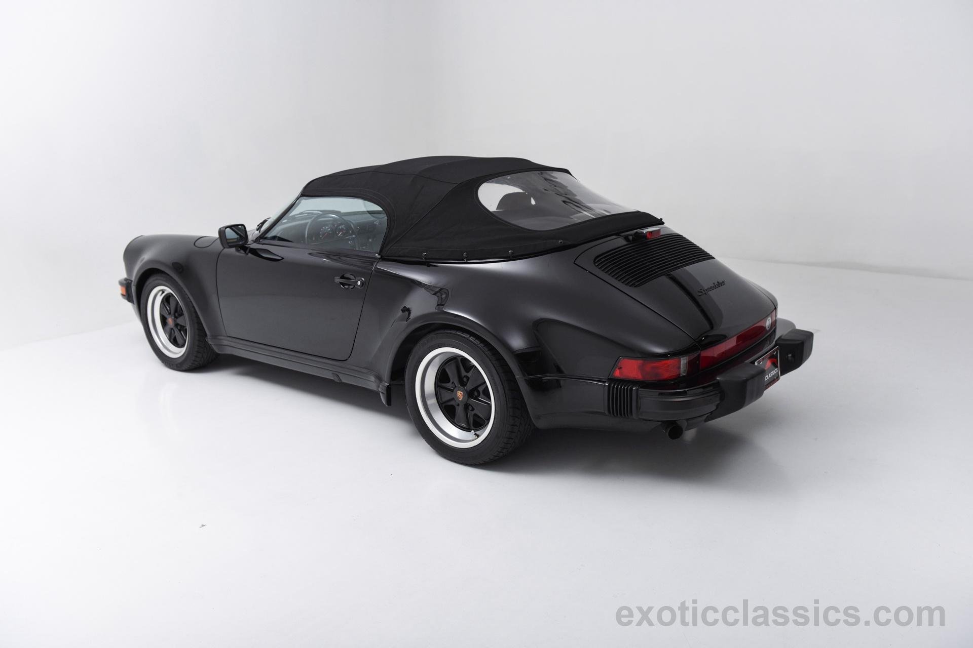 1989, Porsche, 911, Carrera, Speedster, Cars, Black Wallpaper