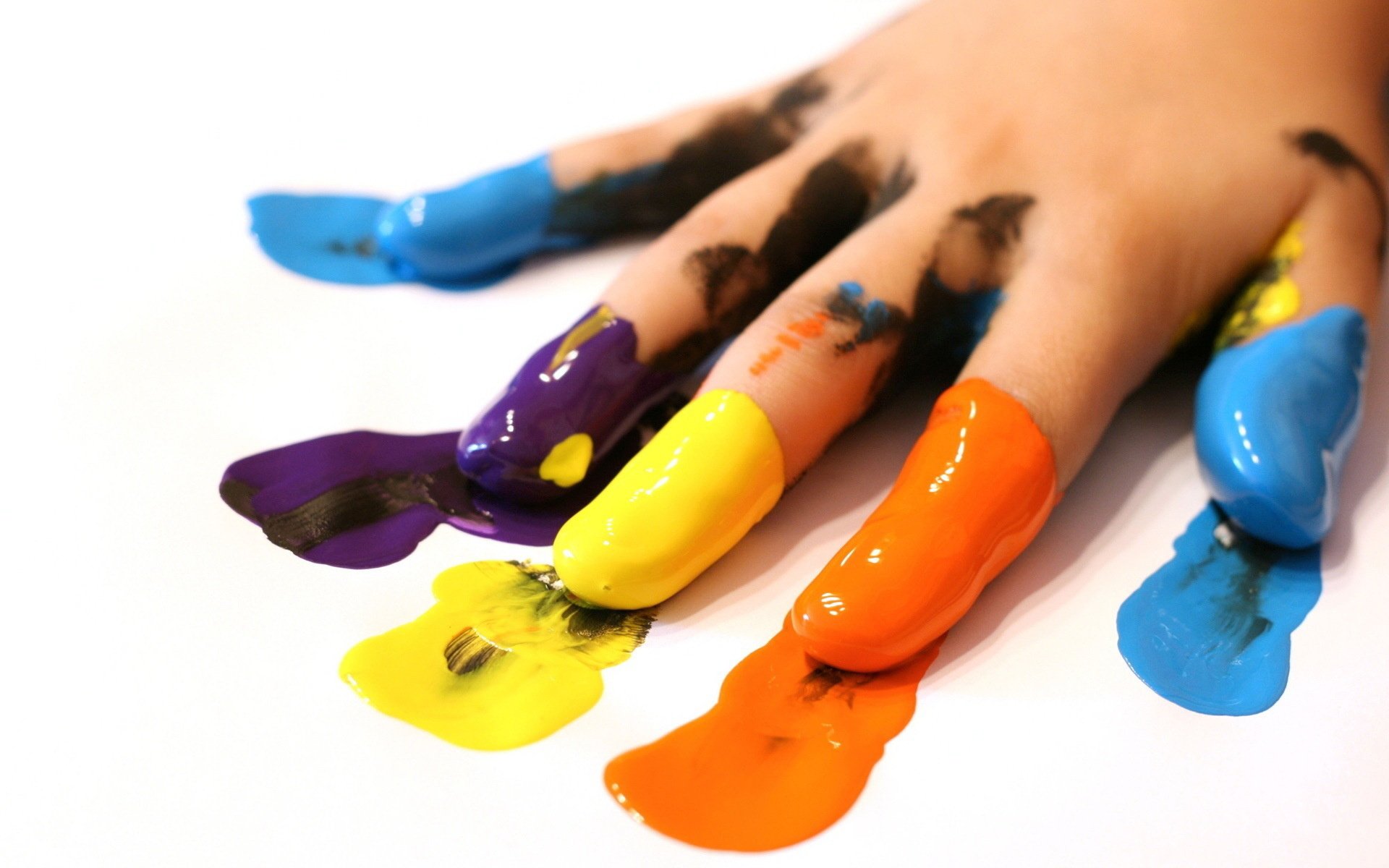 arts, Hand, Fingers, Paint, Ink Wallpaper