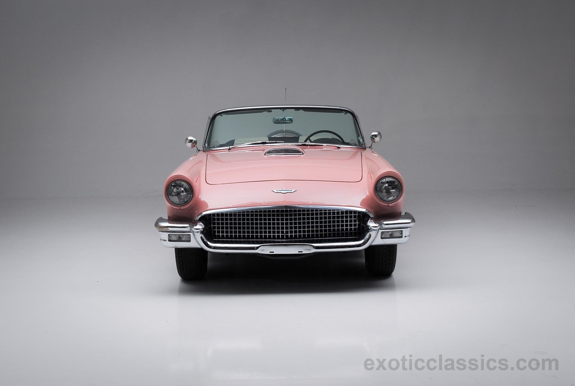 1957, Ford, Thunderbird, Convertible, Cars, Classic, Dusty, Rose Wallpaper