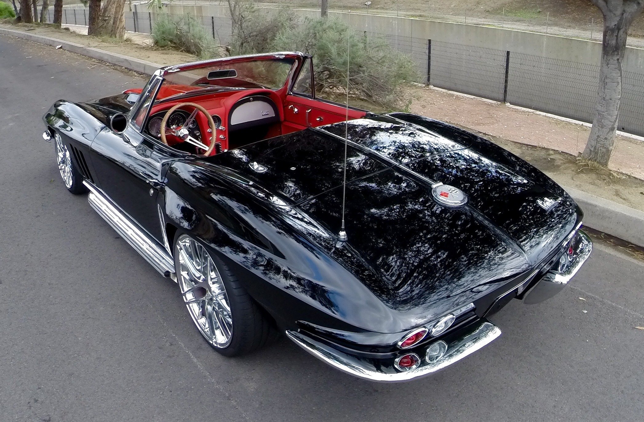 1966, Chevrolet, Corvette, Hot, Rod, Rods, Custom, Classic, Supercar Wallpaper