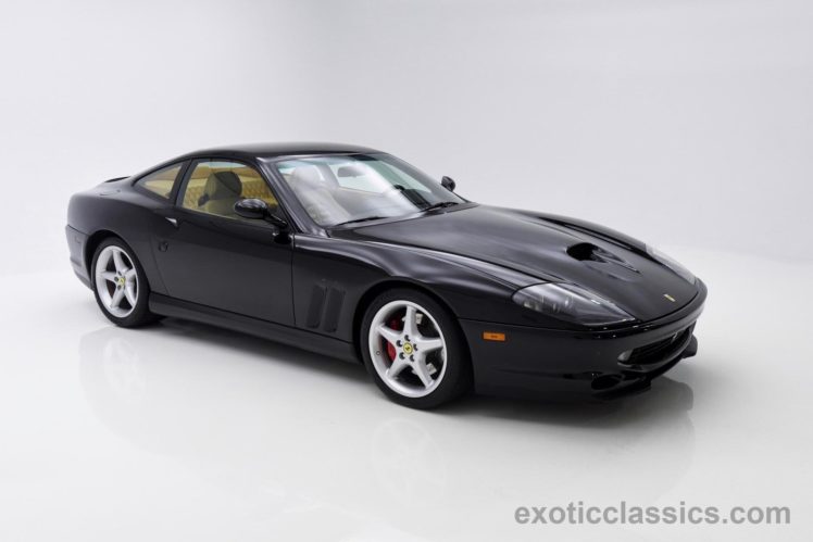 2001, Ferrari, 550, Maranello, Coupe, Cars, Black HD Wallpaper Desktop Background