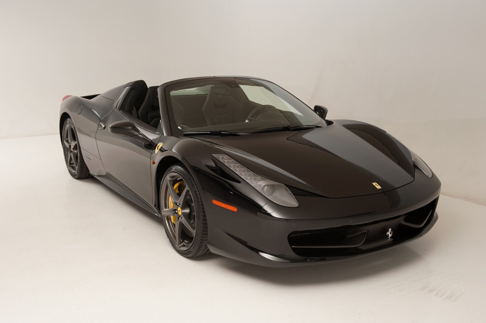 2013, Ferrari, 458, Spider, Nero, Black, Cars Wallpaper