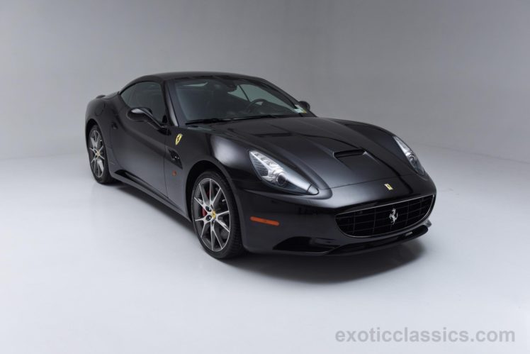 2012, Ferrari, California, Convertible, Nero, Black, Cars HD Wallpaper Desktop Background