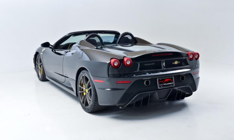 2009, Ferrari, F430, 16m, Scuderia, Cars, Convertible, Black HD Wallpaper Desktop Background