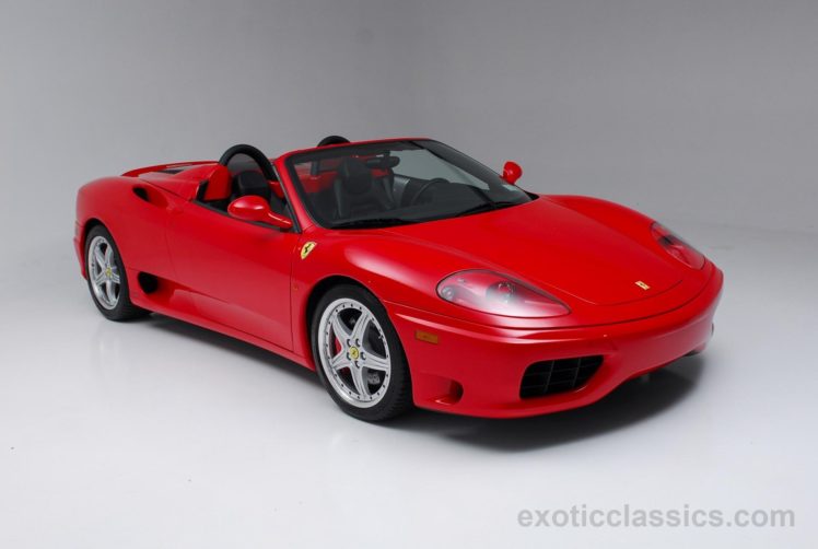 2003, Ferrari, Modena, 360, Spider, Cars, Rosso, Corsa, Red HD Wallpaper Desktop Background