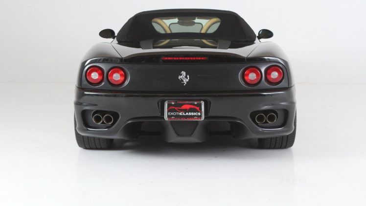 2003, Ferrari, Modena, 360, Spider, Cars, Black HD Wallpaper Desktop Background