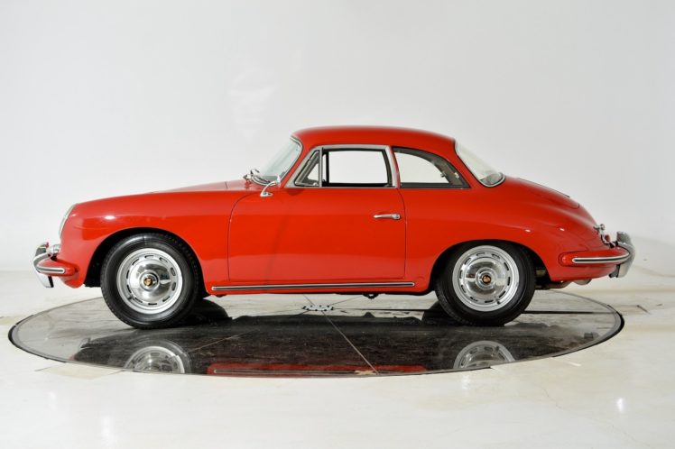 1961, Porsche, 356b, T 5, Super, Notchback, Coupe HD Wallpaper Desktop Background