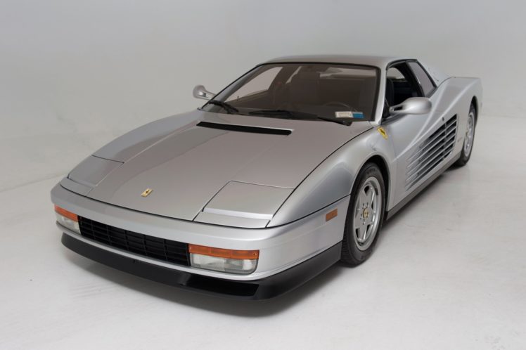 1988, Ferrari, Testarossa, Metallic, Silver, Coupe, Cars HD Wallpaper Desktop Background