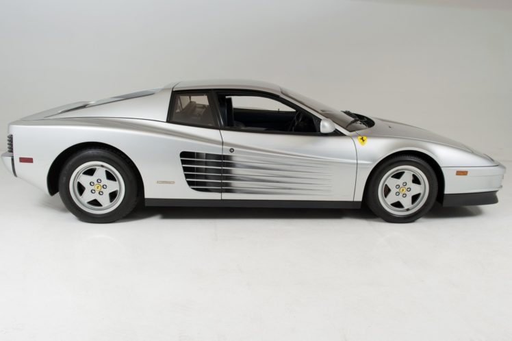 1988, Ferrari, Testarossa, Metallic, Silver, Coupe, Cars HD Wallpaper Desktop Background