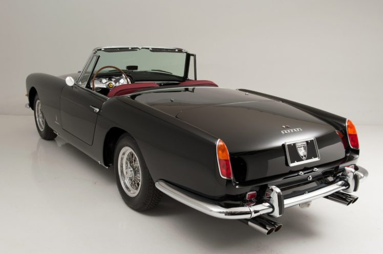 1962, Ferrari, 250, Pininfarina, Series, Ii, Cabriolet, Black, Convertible, Classic, Cars HD Wallpaper Desktop Background
