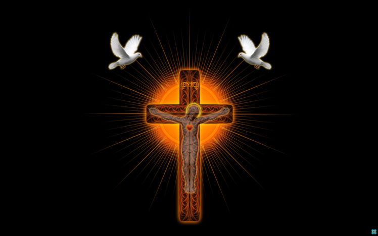 cross, Shrine, Pigeons, 3d, Art, Religion, Catholic, Jesus, Doves, Birds, Symbols HD Wallpaper Desktop Background