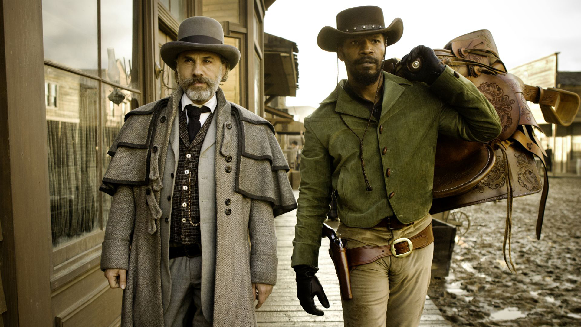 django, Unchained, Christoph, Waltz, Jamie, Foxx Wallpaper