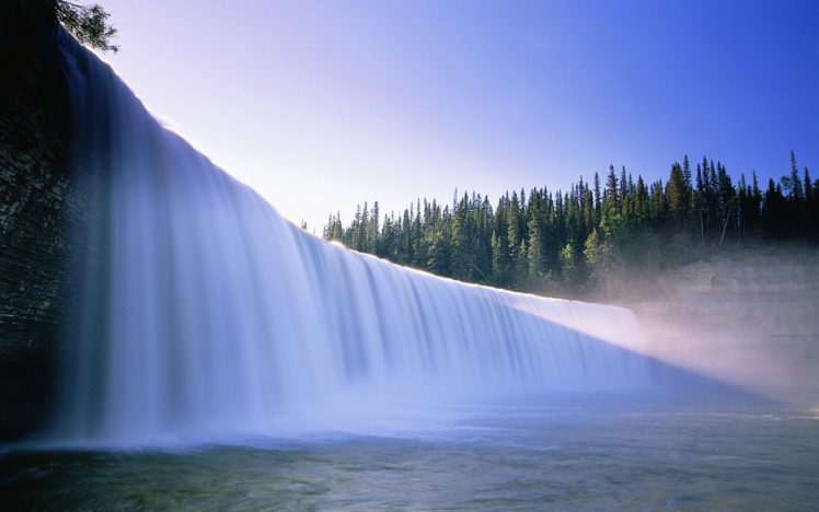 beautiful, Waterfall, Backgrounds HD Wallpaper Desktop Background