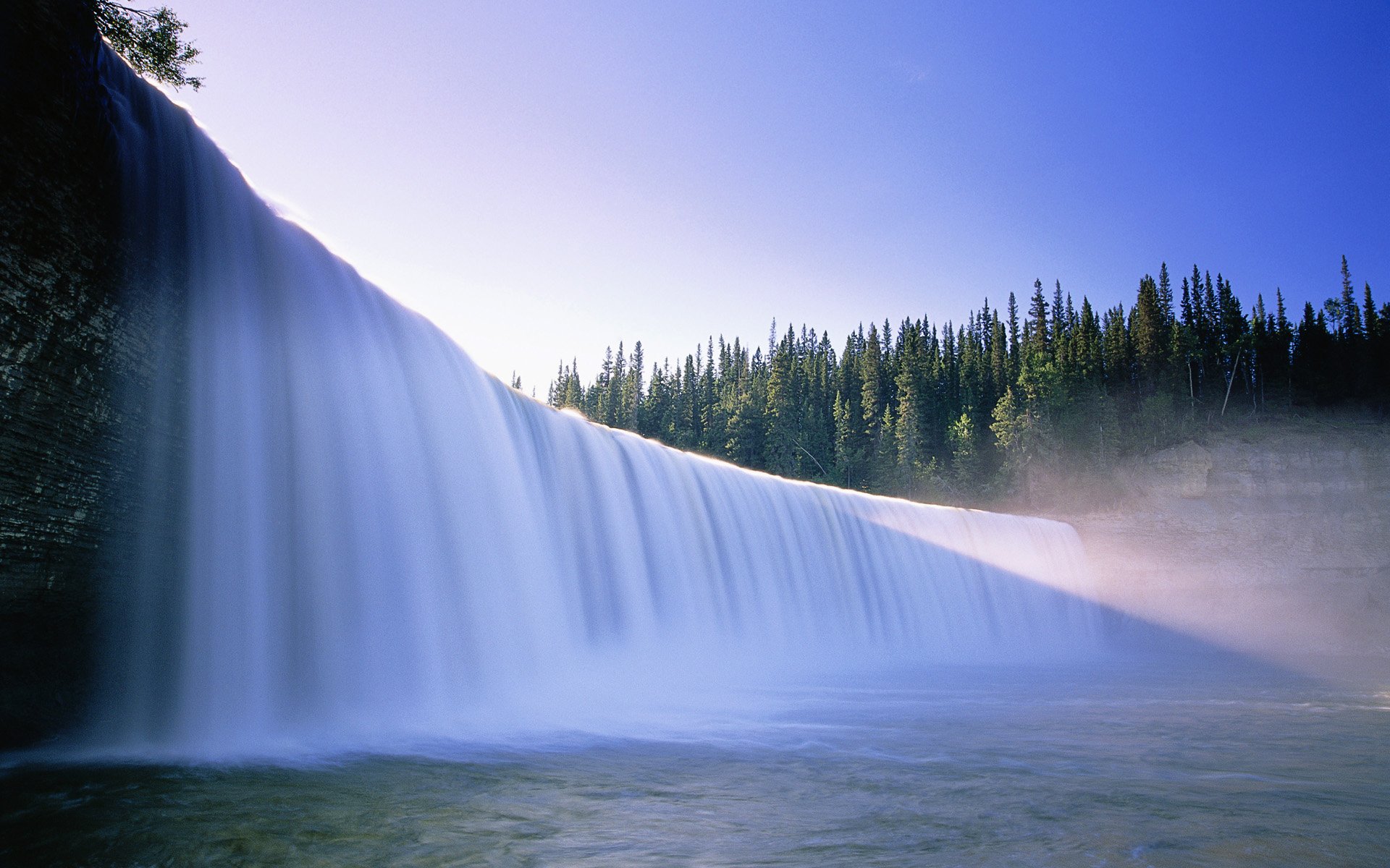 beautiful, Waterfall, Backgrounds Wallpaper
