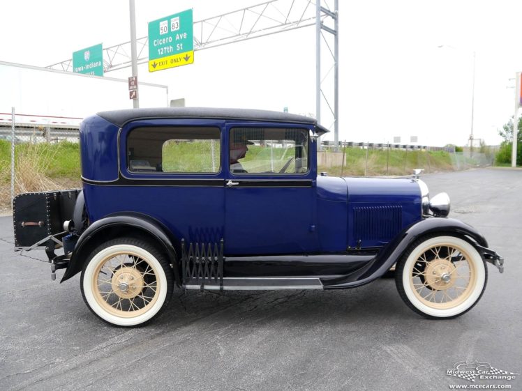 1928, Ford, Model a, Tudor, Sedan, Two, Door, Classic, Old, Vintage, Original, Usa,  01 HD Wallpaper Desktop Background