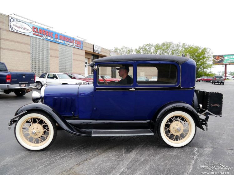 1928, Ford, Model a, Tudor, Sedan, Two, Door, Classic, Old, Vintage, Original, Usa,  05 HD Wallpaper Desktop Background