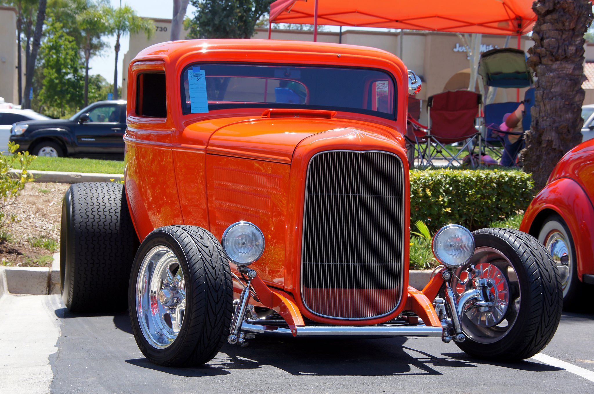 1932, Ford, Coupe, Three, Window, Hotrod, Streetrod, Hot, Rod, Street, Usa, 2048x1360 Wallpaper