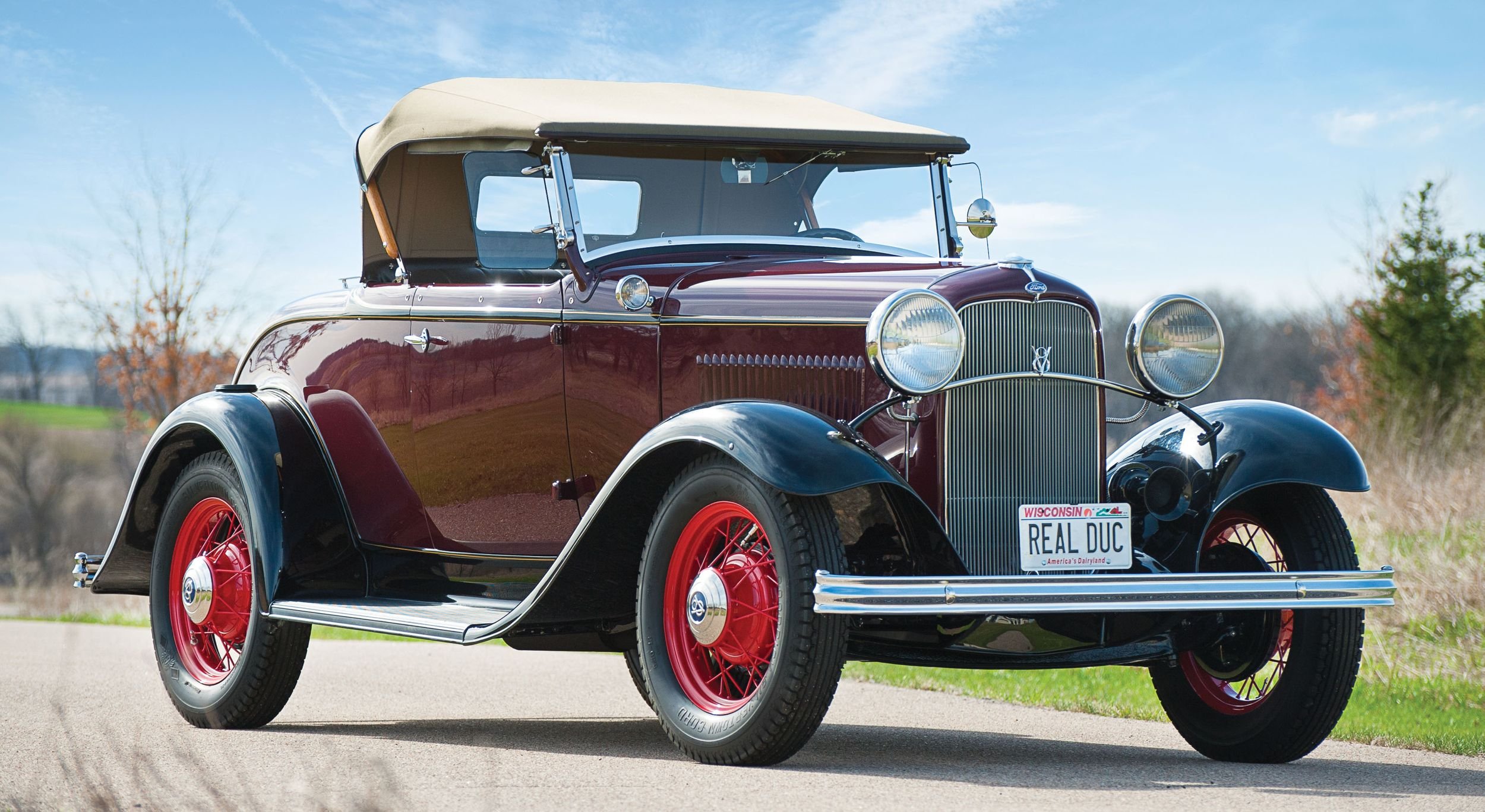 1932, Ford, V 8, De, Luxe, Roadster, Classic, Old, Retro, Vintage, Original, Usa, 2500x1367 01 Wallpaper