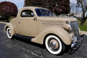 1936, Ford, Deluxe, Coupe, Three, Window, Classic, Old, Vintage, Original, Usa,  01