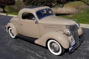 1936, Ford, Deluxe, Coupe, Three, Window, Classic, Old, Vintage, Original, Usa,  09