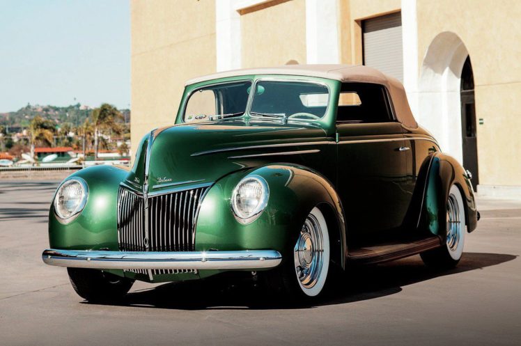 1939, Ford, Deluxe, Convertible, Hotrod, Streetrod, Hot, Rod, Street, Custom, Usa,  02 HD Wallpaper Desktop Background