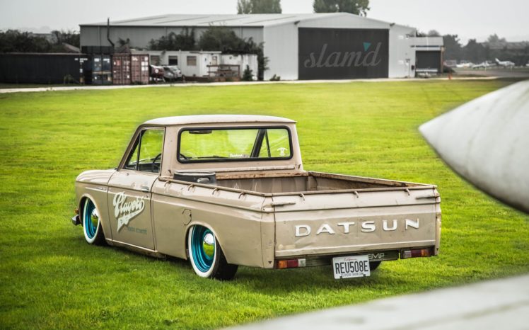 1966, Datsun, 520, Pickup, Lowrider, Truck, Nissan, Custom, Classic HD Wallpaper Desktop Background