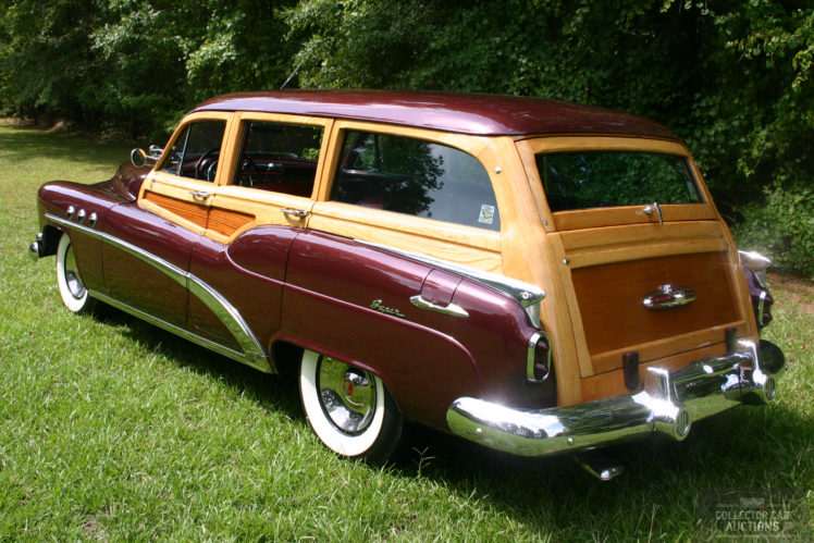 1952, Buick, Estate, Wagon, 263ci, Straight 8, Retro, Classic, Cars HD Wallpaper Desktop Background